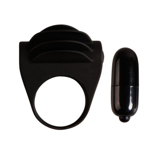 Рифленое эрекционное кольцо с вибрацией Chester - Baile - в Долгопрудном купить с доставкой