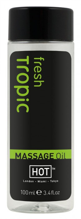 Массажное масло для тела Tropic Fresh - 100 мл. - HOT - купить с доставкой в Долгопрудном