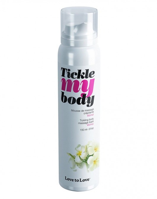 Массажная хрустящая пенка Tickle My Body Monoi с ароматом моной - 150 мл. - Love to Love - купить с доставкой в Долгопрудном