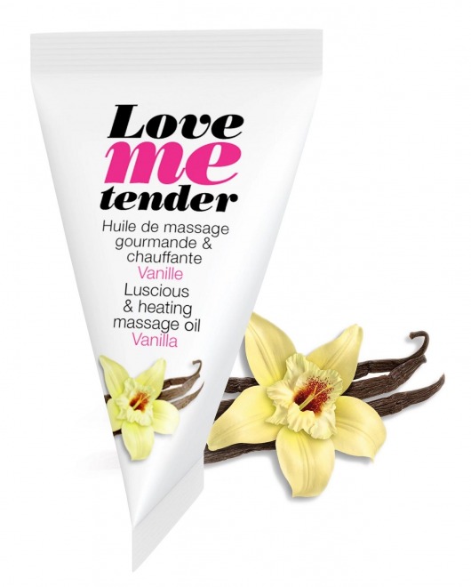 Съедобное согревающее массажное масло Love Me Tender Vanilla с ароматом ванили - 10 мл. - Love to Love - купить с доставкой в Долгопрудном