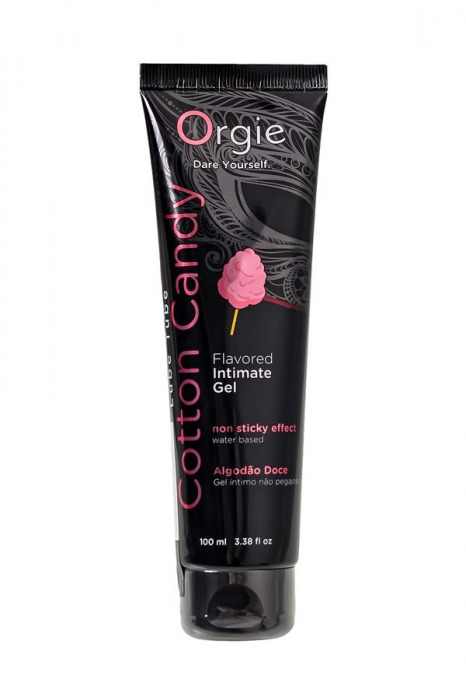 Интимный гель на водной осное Lube Tube Cotton Candy со вкусом сахарной ваты - 100 мл. - ORGIE - купить с доставкой в Долгопрудном