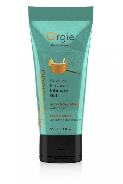 Съедобный интимный гель Orgie Lube Tube Cocktail Pina Colada - 50 мл. - ORGIE - купить с доставкой в Долгопрудном