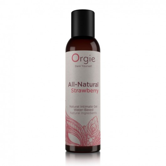 Интимный гель на водной основе All-Natural Strawberry с ароматом клубники - 150 мл. - ORGIE - купить с доставкой в Долгопрудном