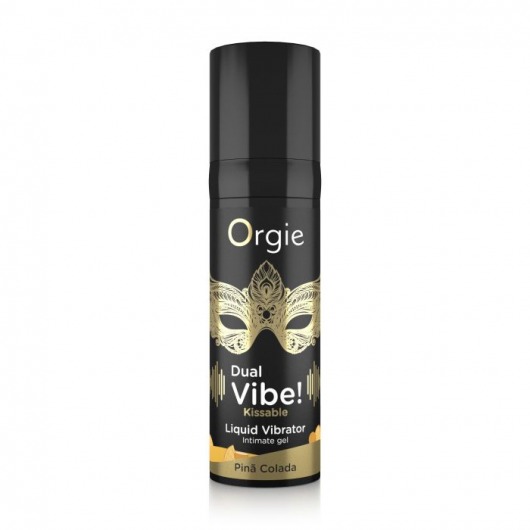 Съедобный гель Dual Vibe Pina Colada с эффектом вибрации и вкусом коктейля пина колада - 15 мл. - ORGIE - купить с доставкой в Долгопрудном