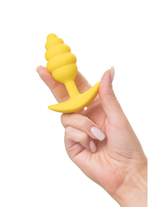 Желтая анальная втулка Vikki - 9 см. - Eromantica