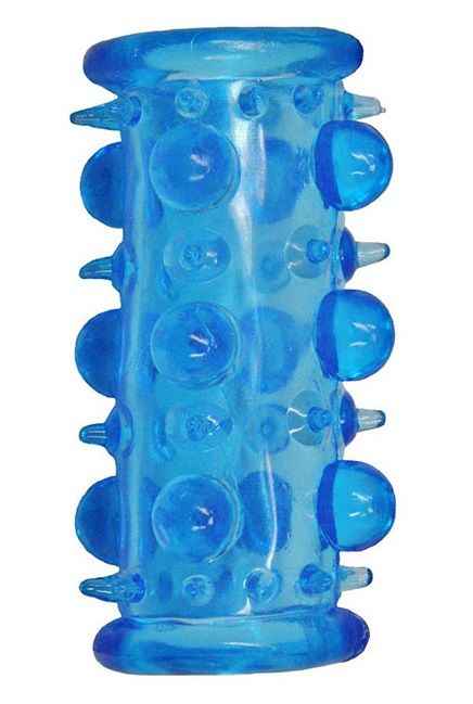 Голубая насадка с шипами и шишечками LUST CLUSTER - Dream Toys - в Долгопрудном купить с доставкой