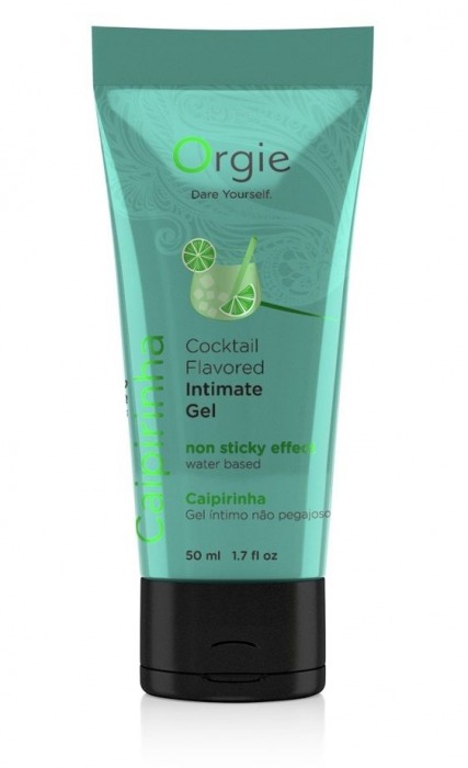 Съедобный интимный гель Orgie Lube Tube Cocktail Caipirinha - 50 мл. - ORGIE - купить с доставкой в Долгопрудном