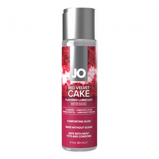 Лубрикант на водной основе JO H2O Red Velvet Cake Flavored Lubricant - 60 мл. - System JO - купить с доставкой в Долгопрудном