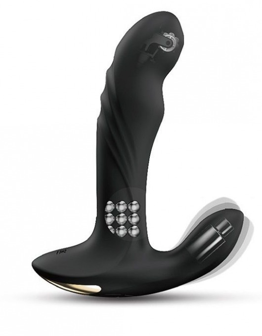 Черный вибромассажер простаты Multi P-Joy с 3 моторами - Dorcel - в Долгопрудном купить с доставкой