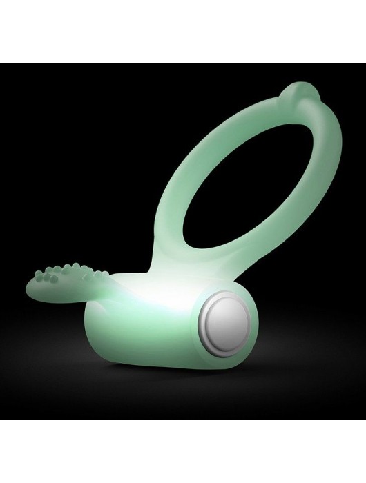 Светящееся в темноте эрекционное виброкольцо Power Clit - Dorcel - в Долгопрудном купить с доставкой