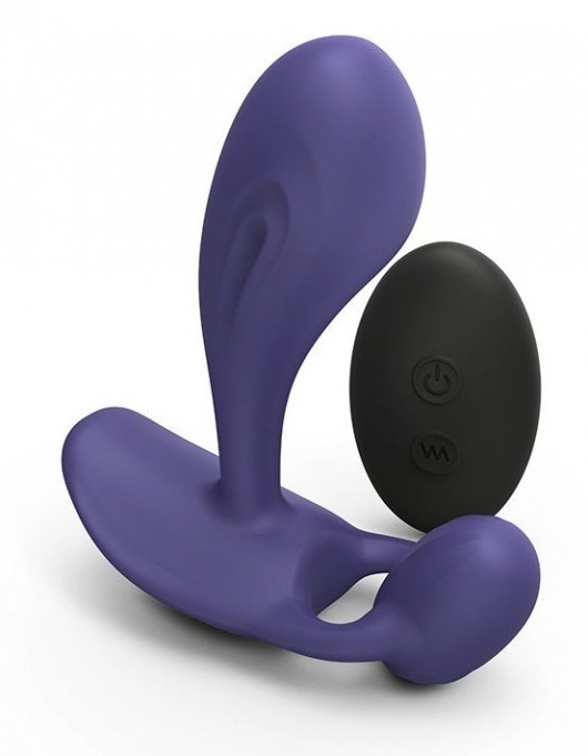 Темно-синий вибромассажер Witty P G Vibrator with Remote Control - Love to Love - в Долгопрудном купить с доставкой