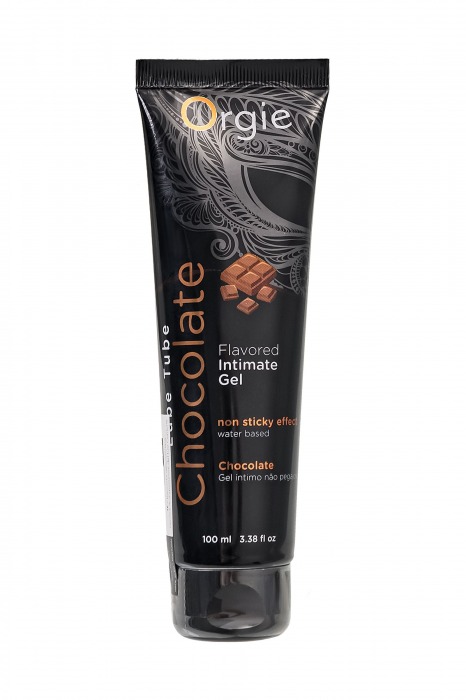 Интимный гель на водной основе Lube Tube Chocolate с шоколадным вкусом - 100 мл. - ORGIE - купить с доставкой в Долгопрудном