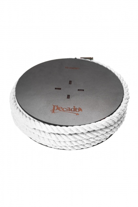 Белая веревка для шибари на катушке - 10 м. - Pecado - купить с доставкой в Долгопрудном