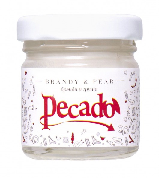 Массажная свеча Brandy   Pear - 35 мл. - Pecado - купить с доставкой в Долгопрудном