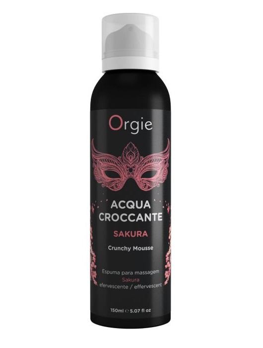 Хрустящая пенка для массажа Orgie Acqua Croccante Sakura с ароматом сакуры - 150 мл. - ORGIE - купить с доставкой в Долгопрудном