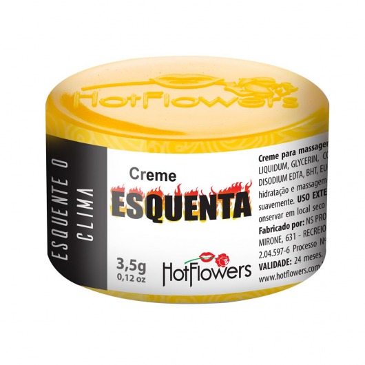 Возбуждающий крем Esquenta с разогревающим эффектом - 3,5 гр. - HotFlowers - купить с доставкой в Долгопрудном