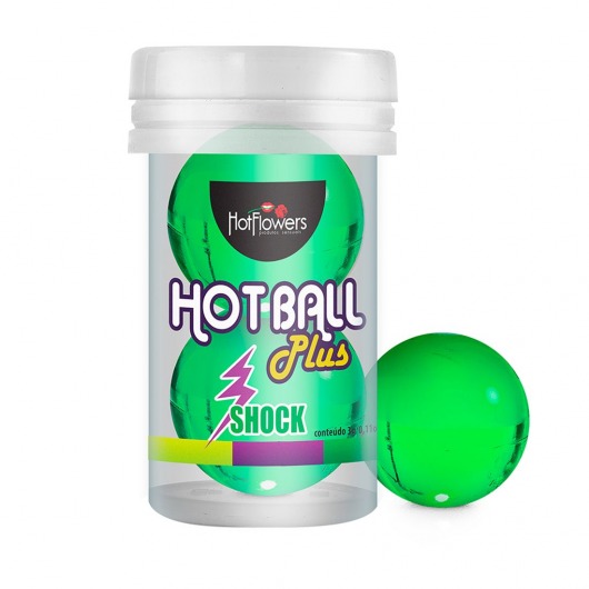 Лубрикант на силиконовой основе Hot Ball Plus с покалывающим эффектом (2 шарика по 3 гр.) - HotFlowers - купить с доставкой в Долгопрудном