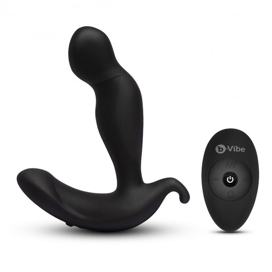 Черный анальный стимулятор с вращением и вибрацией 360 Plug - 13 см. - b-Vibe - в Долгопрудном купить с доставкой