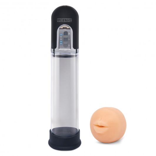 Автоматическая вакуумная помпа-мастурбатор Blowjob Auto Sucker Penis Enlarger Pump - Lux Fetish - в Долгопрудном купить с доставкой
