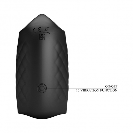 Черный мастурбатор с вибростимуляцией головки Black Glans Trainer - Baile - в Долгопрудном купить с доставкой