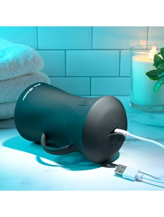 Черный вибромастурбатор с гироскопом Gyro Stroke - Zero Tolerance - в Долгопрудном купить с доставкой