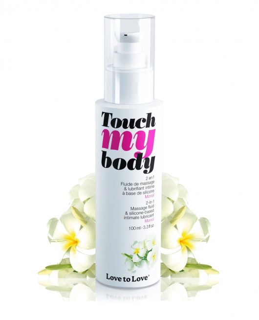 Силиконовый лубрикант 2-в-1 Touch My Body с ароматом моной - 100 мл. - Love to Love - купить с доставкой в Долгопрудном