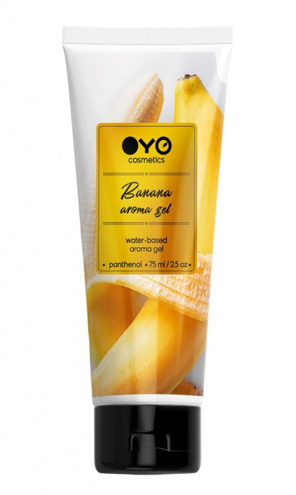 Лубрикант на водной основе OYO Aroma Gel Banana с ароматом банана - 75 мл. - OYO - купить с доставкой в Долгопрудном