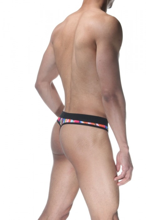 Мужские трусы-стринги с принтом в виде мазков краски - Don Moris купить с доставкой