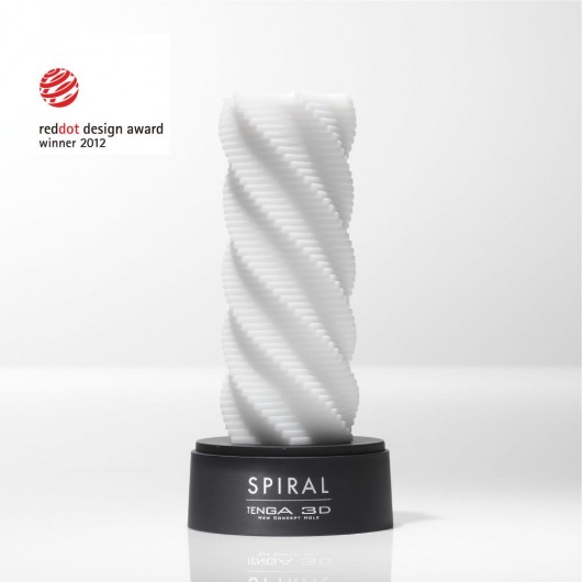 Белый 3D мастурбатор SPIRAL - Tenga - в Долгопрудном купить с доставкой