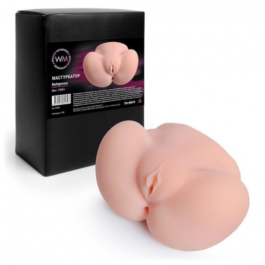 Реалистичный мастурбатор с двумя функциональными отверстиями - Erowoman-Eroman - в Долгопрудном купить с доставкой