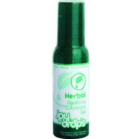 Смазка на водной основе JoyDrops Herbal - 100 мл. - JoyDrops - купить с доставкой в Долгопрудном