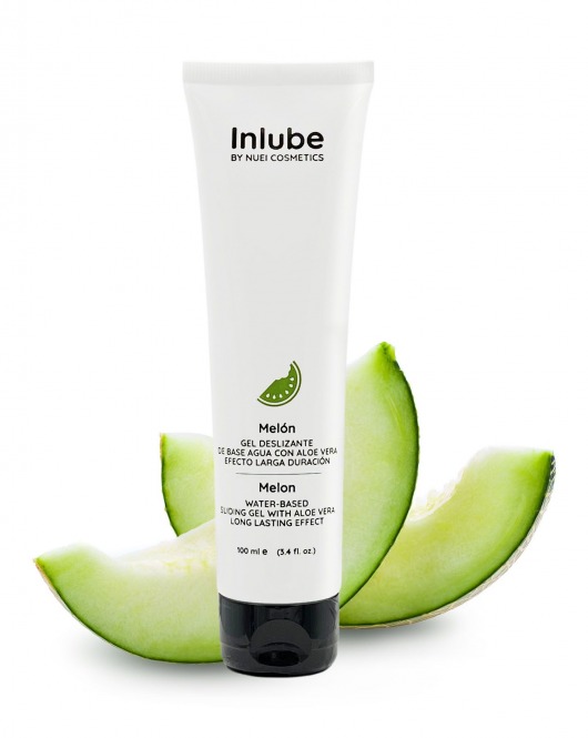 Лубрикант на водной основе Nuei Inlube с алоэ вера и ароматом дыни - 100 мл. - Nuei cosmetics - купить с доставкой в Долгопрудном