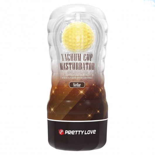 Прозрачный текстурированный мастурбатор Vacuum Cup Masturbator Stellar - Baile - в Долгопрудном купить с доставкой