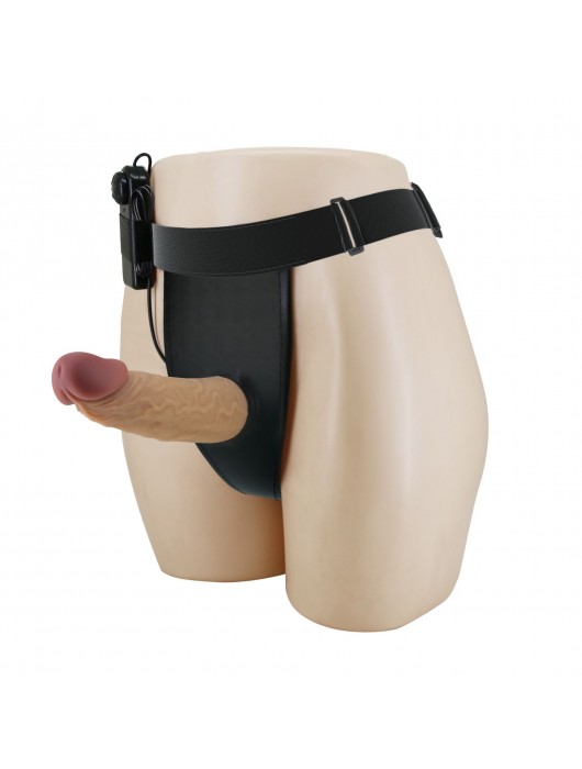 Полый вибрострапон на регулируемых трусиках Draven - 17,5 см. - Baile - купить с доставкой в Долгопрудном