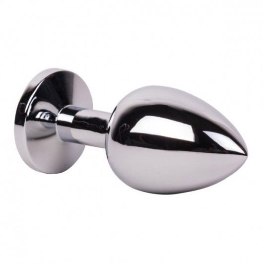 Большой стальной плаг с розовым кристаллом Pink Bubble Gum - 9,5 см. - Erotic Fantasy - купить с доставкой в Долгопрудном