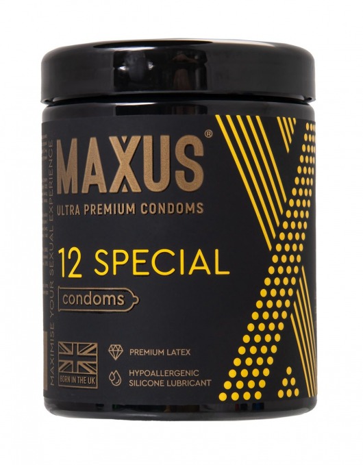 Презервативы с точками и рёбрами MAXUS Special - 12 шт. - Maxus - купить с доставкой в Долгопрудном