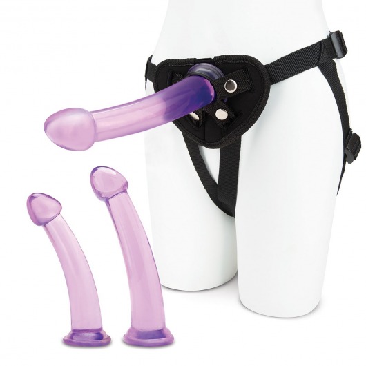 Тренировочный набор с тремя насадками Pegging Training Set - Lux Fetish - купить с доставкой в Долгопрудном