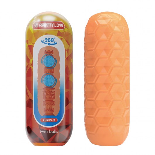 Оранжевый мастурбатор Venus-X - Baile - в Долгопрудном купить с доставкой