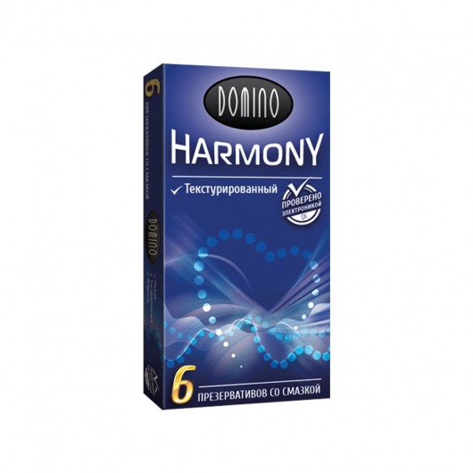 Текстурированные презервативы Domino Harmony - 6 шт. - Domino - купить с доставкой в Долгопрудном