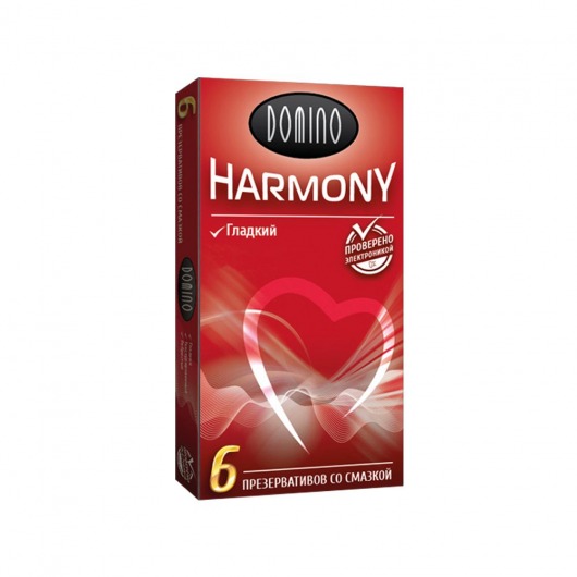 Гладкие презервативы Domino Harmony - 6 шт. - Domino - купить с доставкой в Долгопрудном