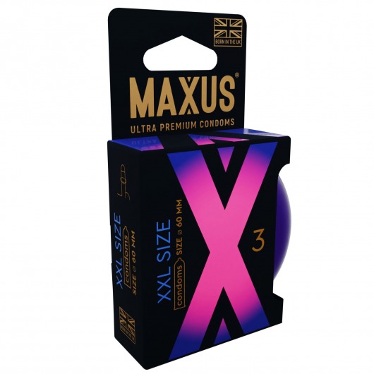 Презервативы Maxus XXL увеличенного размера - 3 шт. - Maxus - купить с доставкой в Долгопрудном