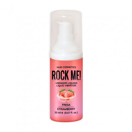 Жидкий вибратор Nuei Rock Me! с ароматом клубники - 20 мл. - Nuei cosmetics - купить с доставкой в Долгопрудном