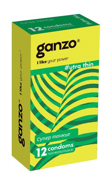 Ультратонкие презервативы Ganzo Ultra thin - 12 шт. - Ganzo - купить с доставкой в Долгопрудном