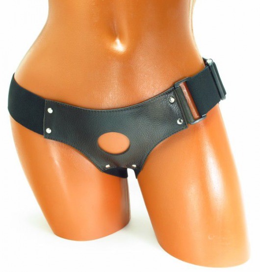 Трусики для страпона коричневого цвета - БДСМ Арсенал - купить с доставкой в Долгопрудном