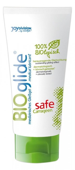 Гель-лубрикант на водной основе BIOglide safe Carrageen - 100 мл. - Joy Division - купить с доставкой в Долгопрудном