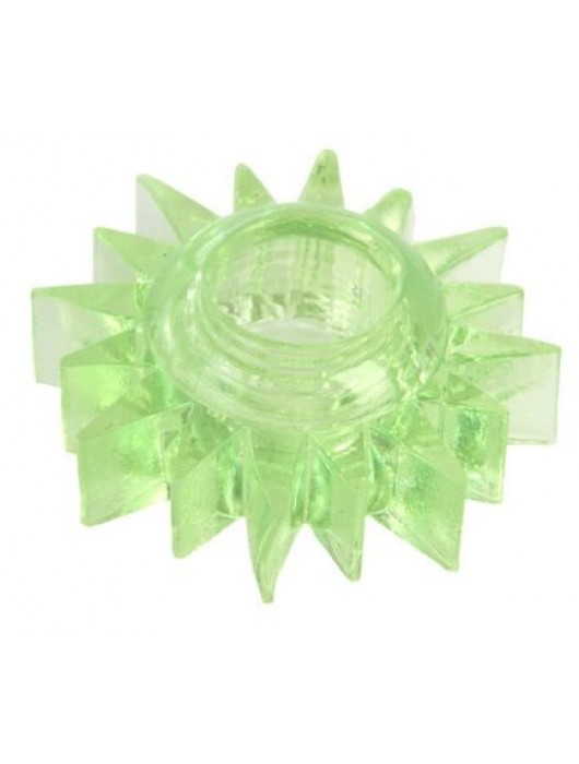 Зеленое эрекционное кольцо-солнце - Toyfa Basic - в Долгопрудном купить с доставкой
