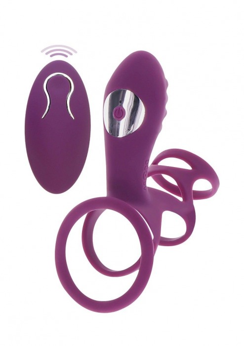 Фиолетовая эрекционная вибронасадка Halo Halo C-Ring Sleeve - Toy Joy - в Долгопрудном купить с доставкой