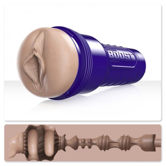 Телесный мастурбатор-вагина Fleshlight Boost Bang - Fleshlight - в Долгопрудном купить с доставкой