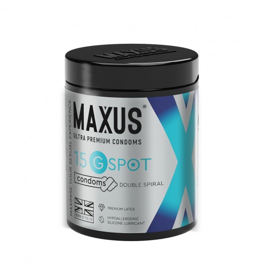 Гладкие презервативы Maxus G spot с двойной спиралью - 15 шт. - Maxus - купить с доставкой в Долгопрудном