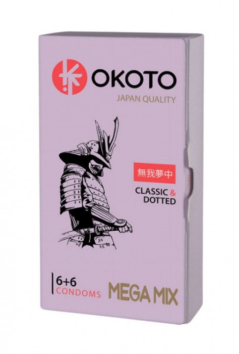 Презервативы OKOTO Mega Mix - 12 шт. - Sitabella - купить с доставкой в Долгопрудном